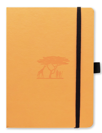 Bild på Dingbats* Earth A5+ Tangerine Serengeti Notebook - Dotted