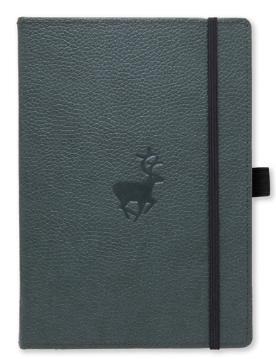 Bild på Dingbats* Wildlife A5+ Green Deer Notebook - Dotted